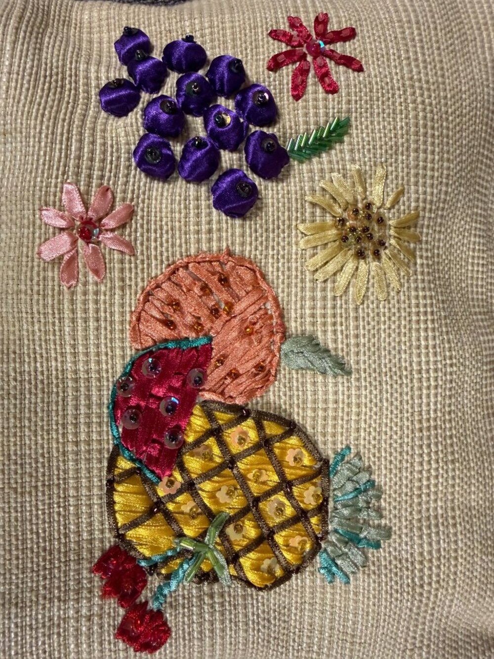 Viral Style Dimensional Fruit Shoulder Bag Colorful Embellished Statement Purse - Picture 2 of 7